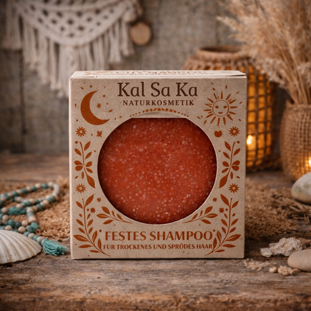 Festes Shampoo "für sprödes Haar. Beruhigt die Kopfhaut" 50g